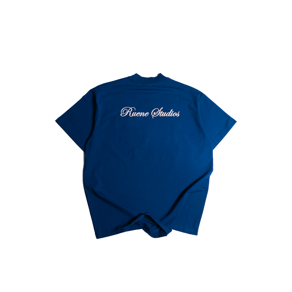 Blue Embroidery T-Shirt