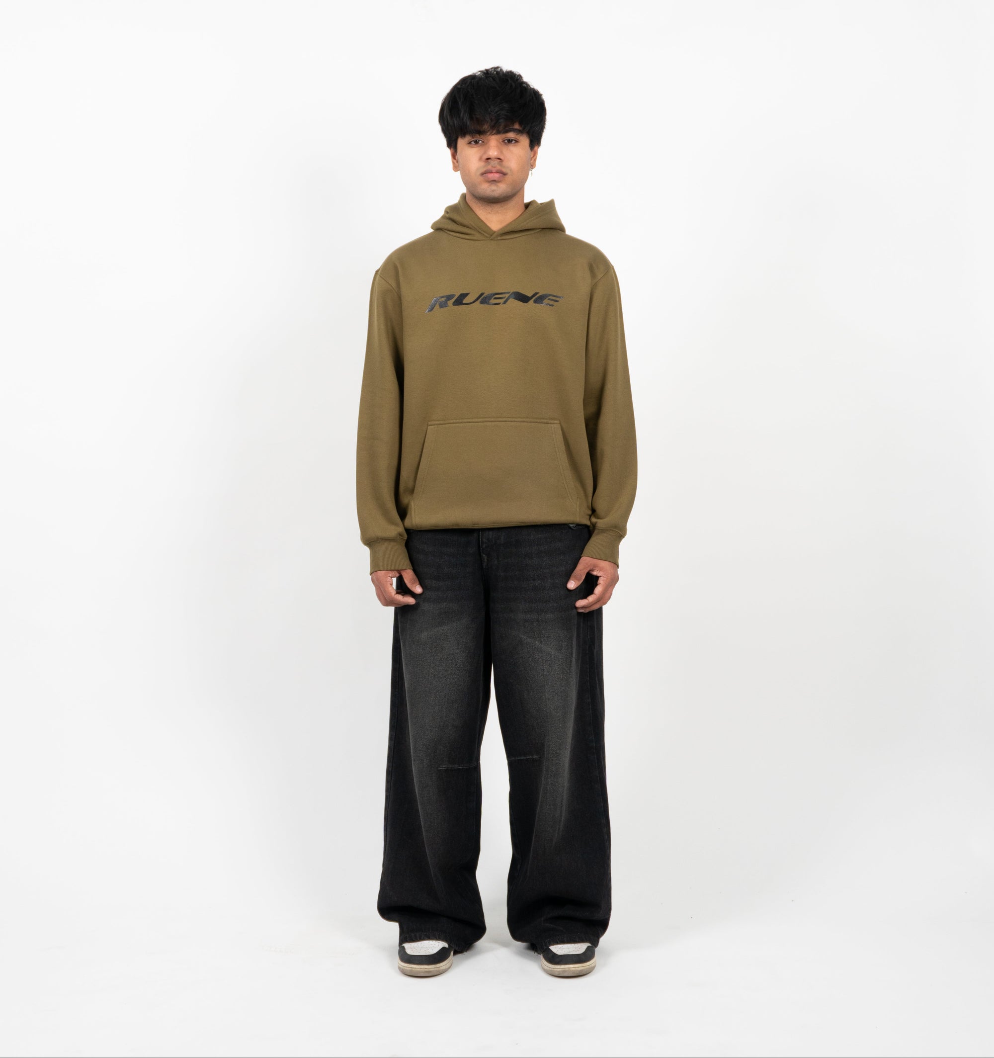 Olive Mossline Hoodie